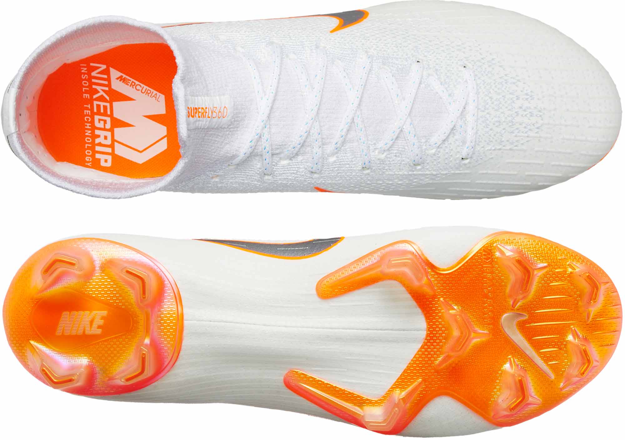 Nike Mercurial Superfly 6 Elite FG White Metallic Cool Grey