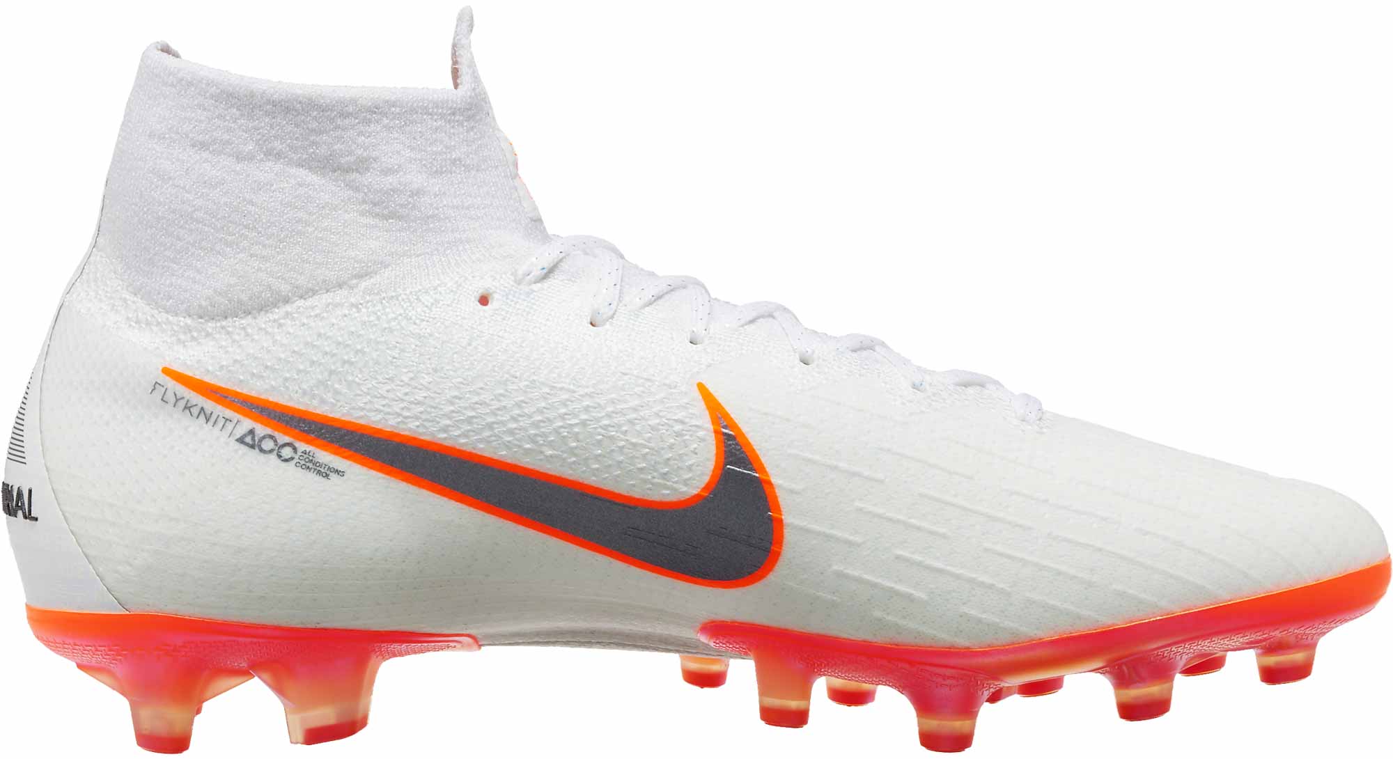 crecer Dormido unidad Nike Mercurial Superfly 6 Elite AG - Pro - White & Metallic Cool Grey -  Soccer Master