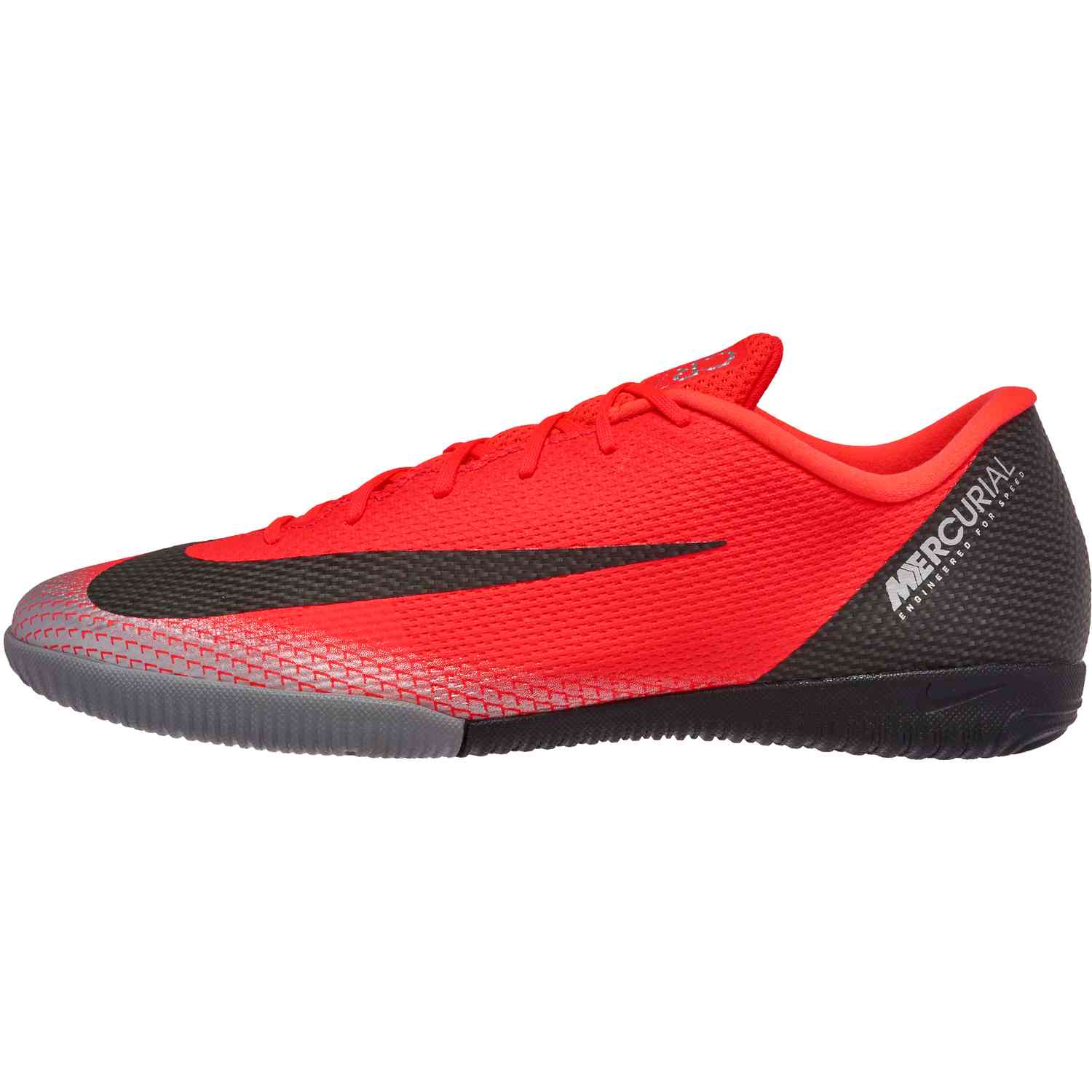 Mercurial VaporX 12 Academy IC - CR7 - Bright Crimson/Black/Chrome/Dark Grey Soccer Master