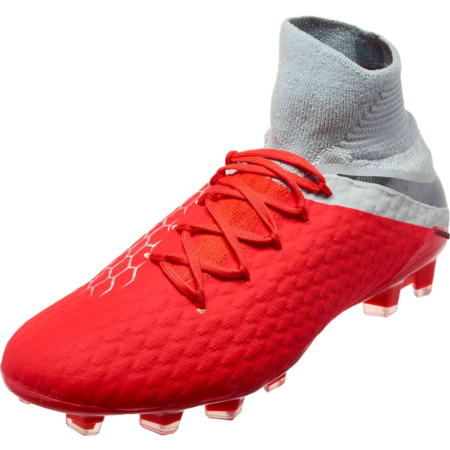 nike hypervenom grey and red