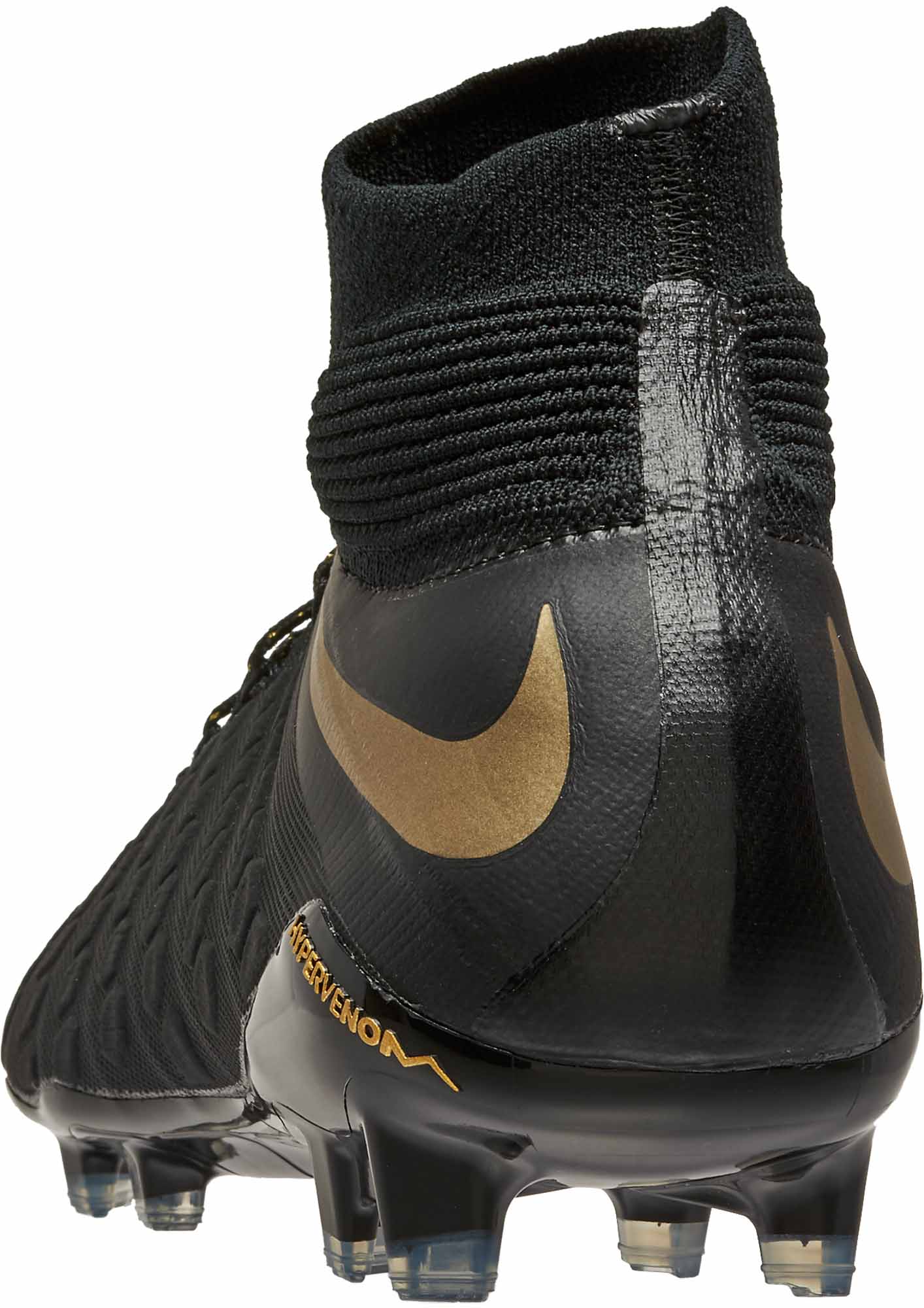 nike hypervenom gold and black