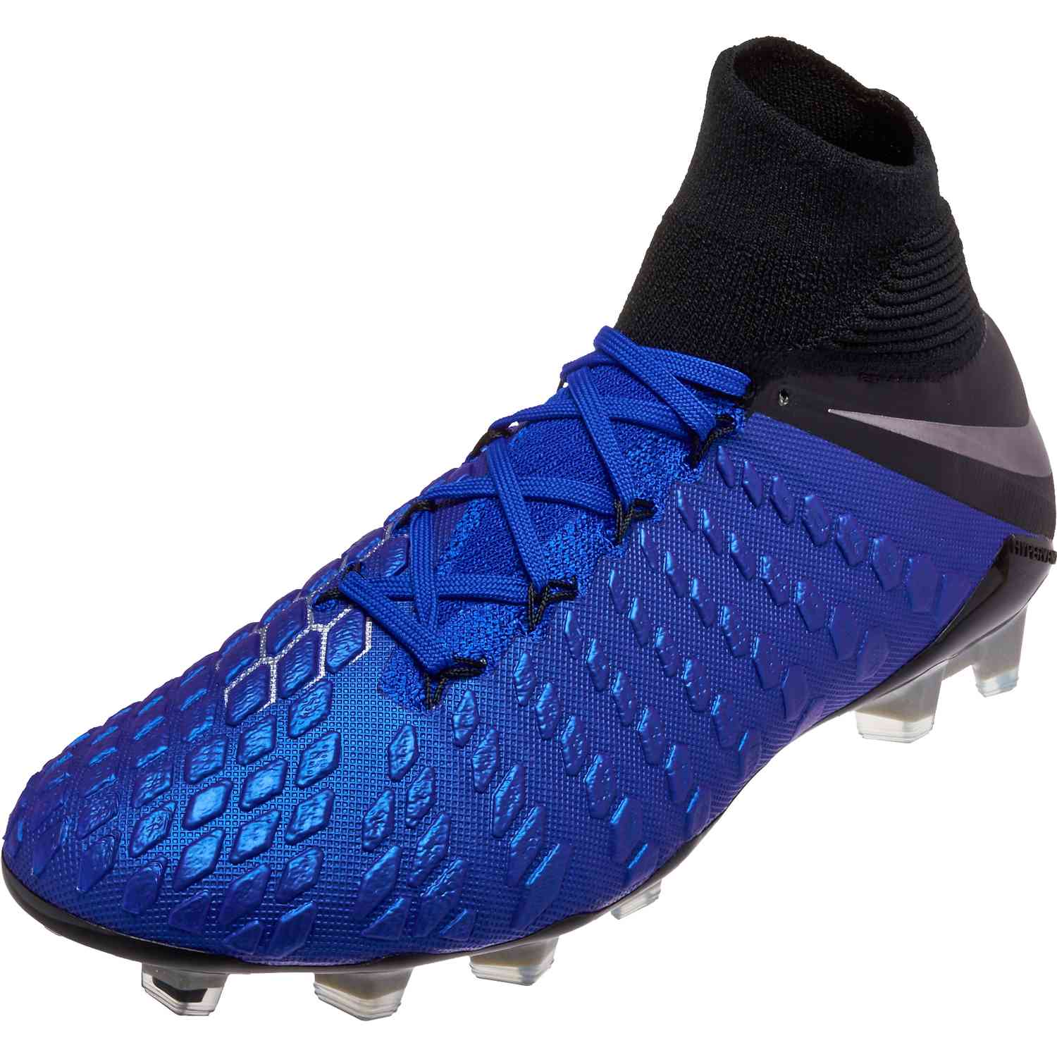 Nike 3 Elite DF - Racer Blue/Metallic Silver/Black/Volt Soccer Master