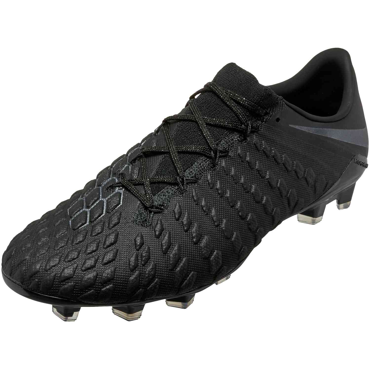 Nike Hypervenom Phantom 3 FG - Black/Black Soccer Master