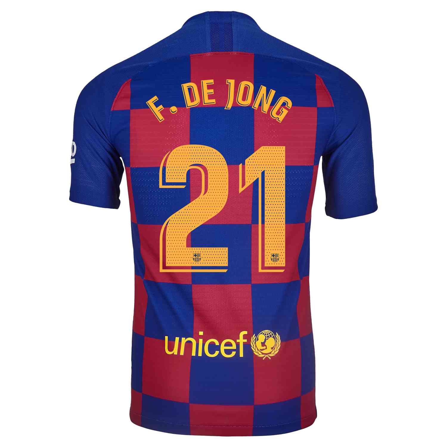 2019 20 Frenkie De Jong Barcelona Home Match Jersey Soccer Master