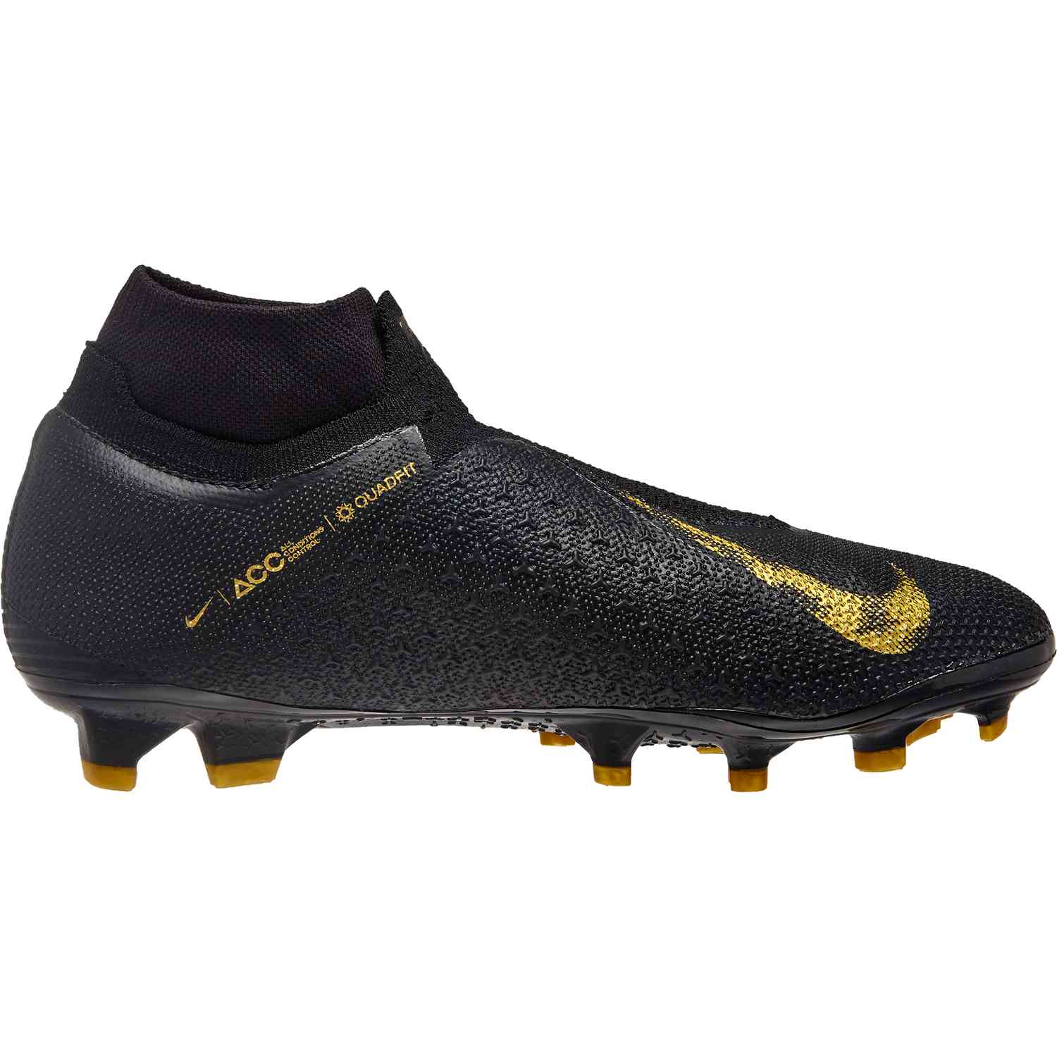 nike phantom vision black and gold