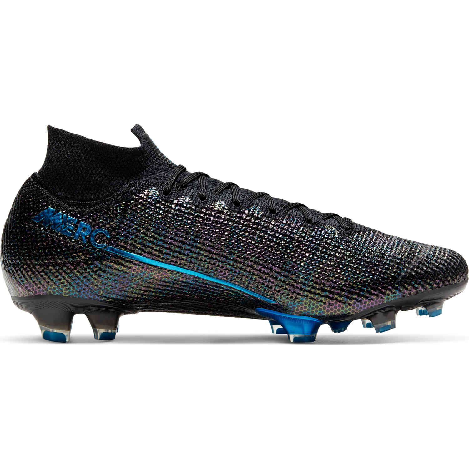 nike mercurial blue and black