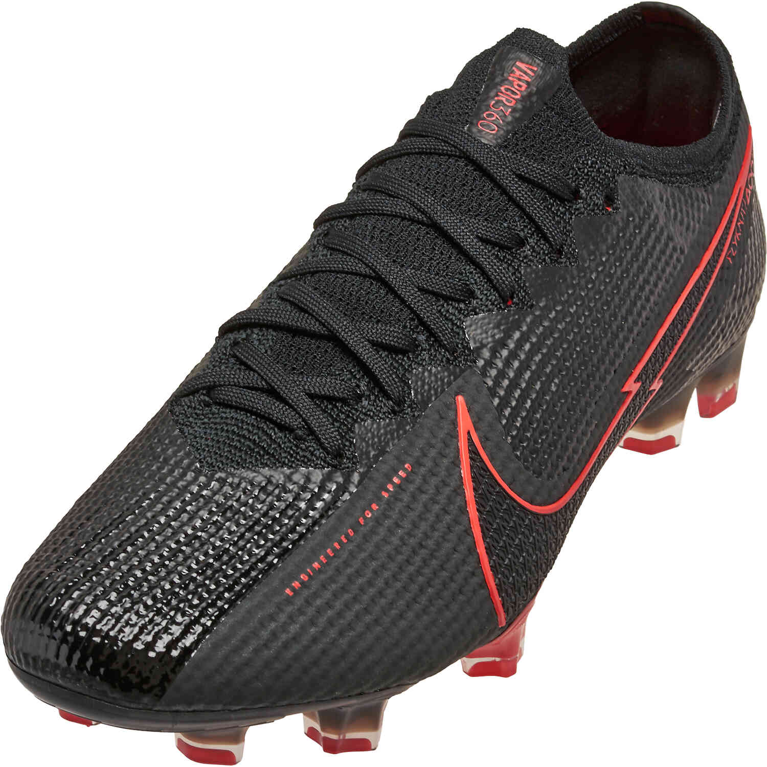 Nike mercurial sales red and black
