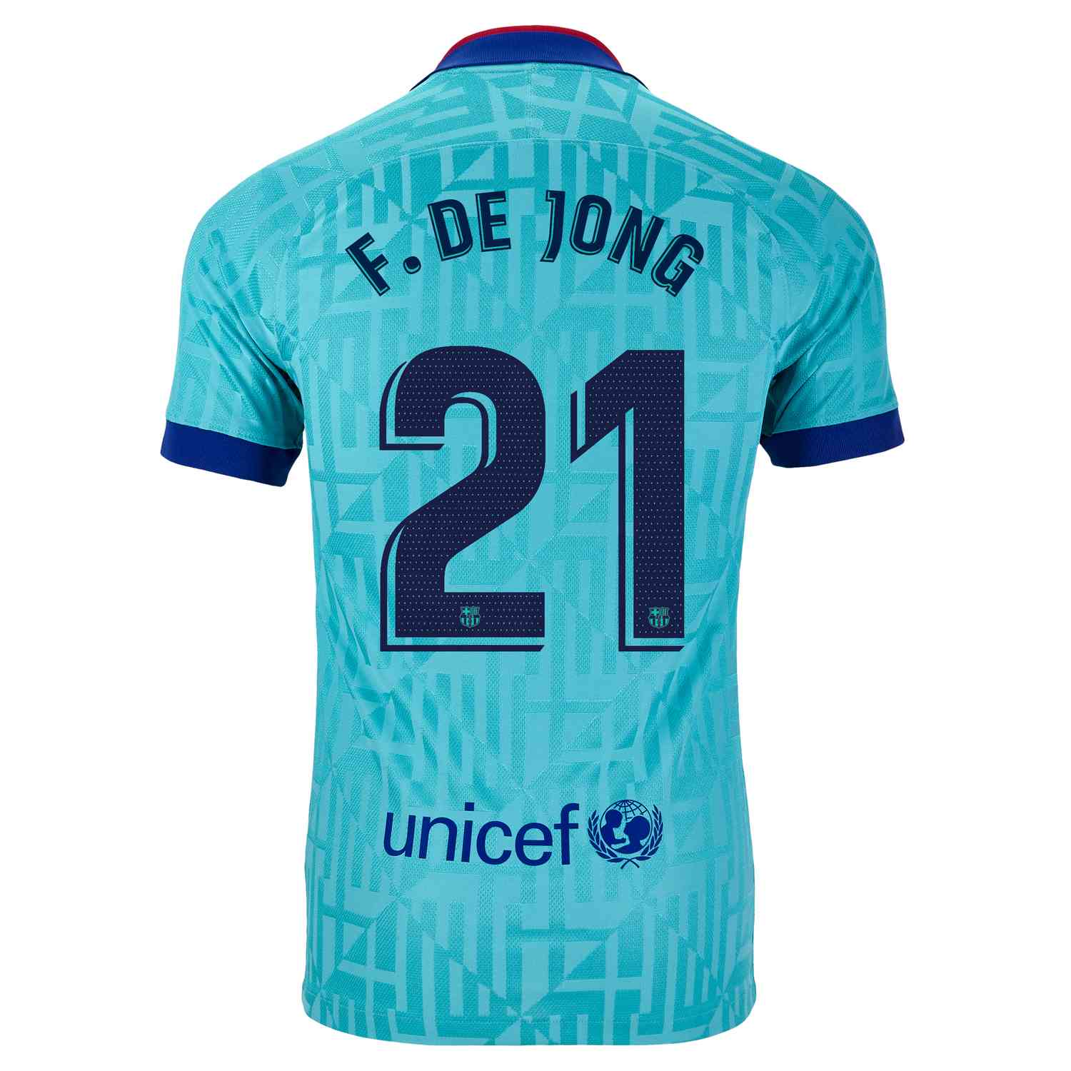 2019 20 Frenkie De Jong Barcelona 3rd Match Jersey Soccer Master