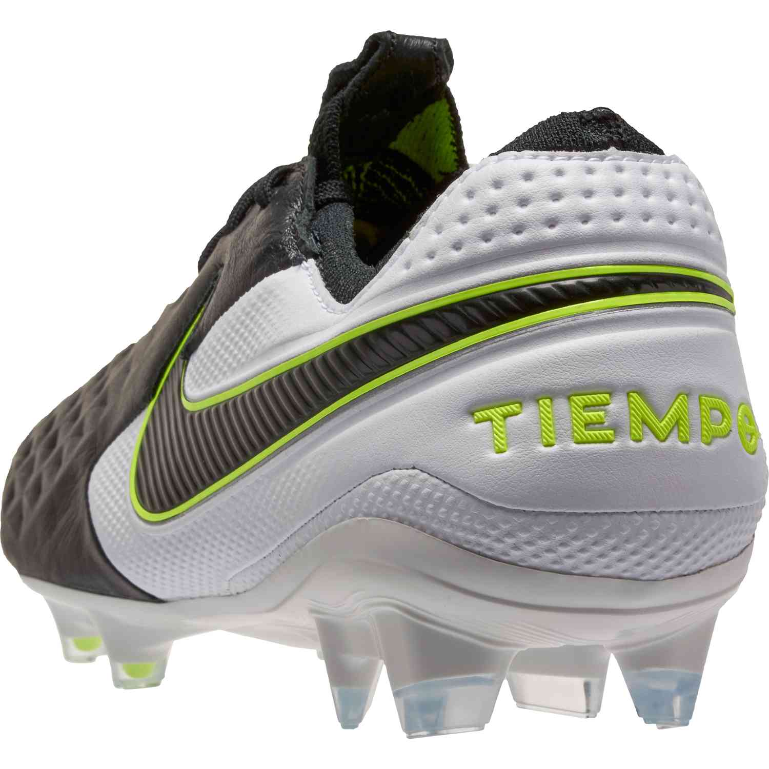 nike tiempo white and black