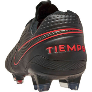 nike tiempo red black