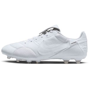 Nike Premier III FG White White with White Soccer Master