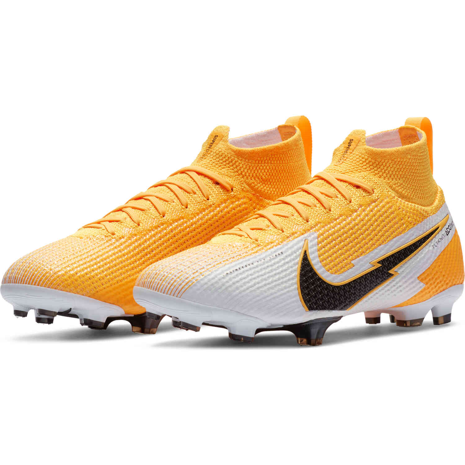 Kids Nike Mercurial Superfly 7 Elite FG Laser Orange Black with