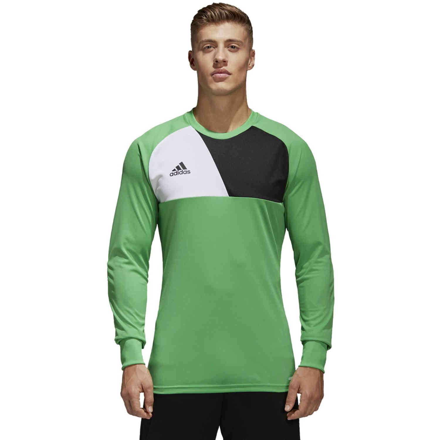 adidas Assita 17 Goalkeeper Jersey - Energy Green & White - Soccer ...