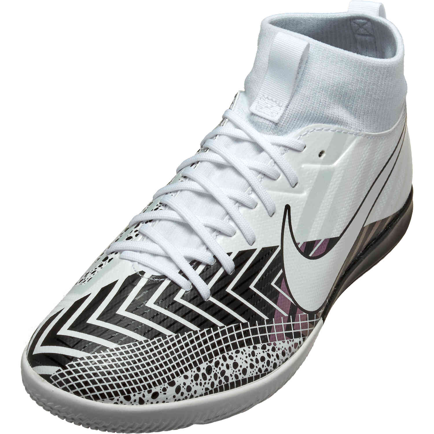 erótico Pensativo Convocar Kids Nike Mercurial Superfly 7 Academy IC - White & Black - Soccer Master