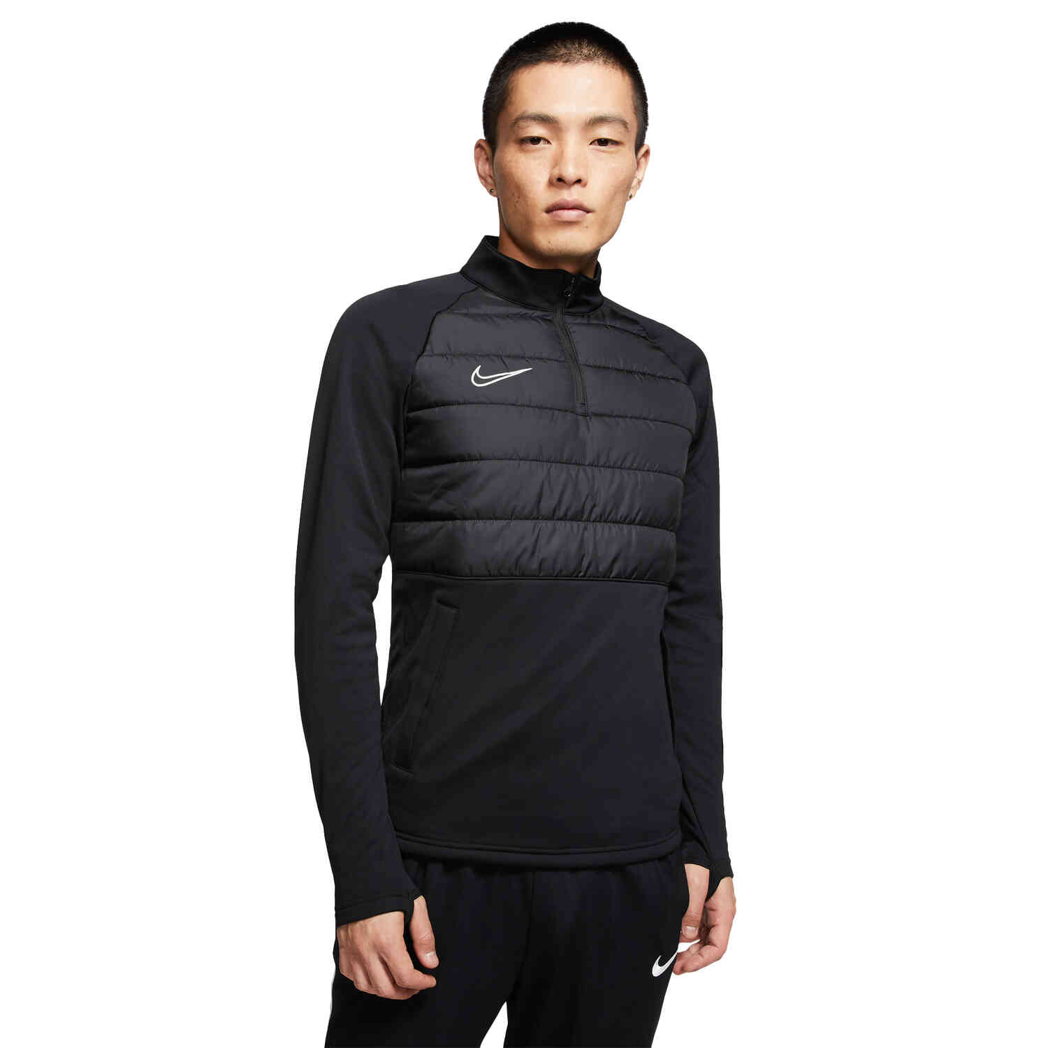 academy winter mid layer drill top mens