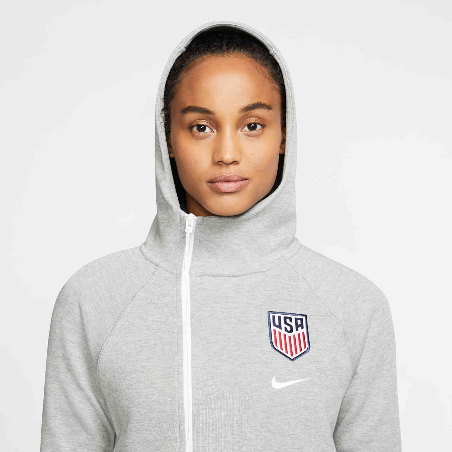 Women s Nike USWNT Tech Fleece Hoodie Dark Grey Heather Soccer