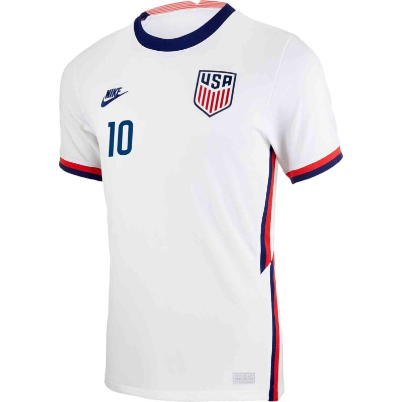 2020 Christian Pulisic USMNT Home Match Jersey Soccer Master
