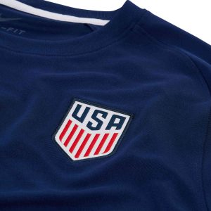 Nike USA Pre match Top Loyal Blue White Soccer Master