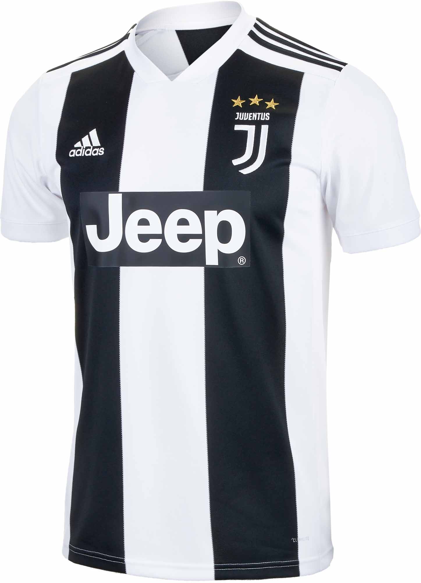adidas Juventus Home Jersey - Youth - Black/White - Soccer Master