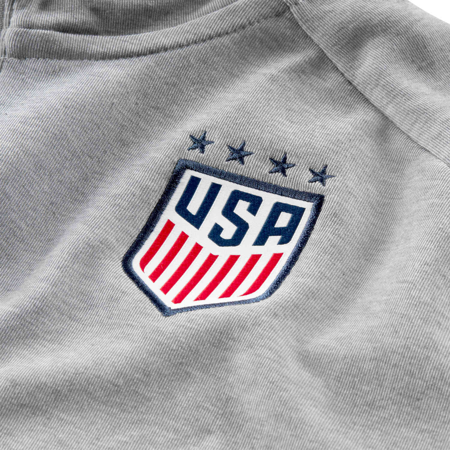 Women S Nike Usa Cropped 1 2 Zip Hoodie Dark Grey Heather Matte Silver With Loyal Blue Soccer Master
