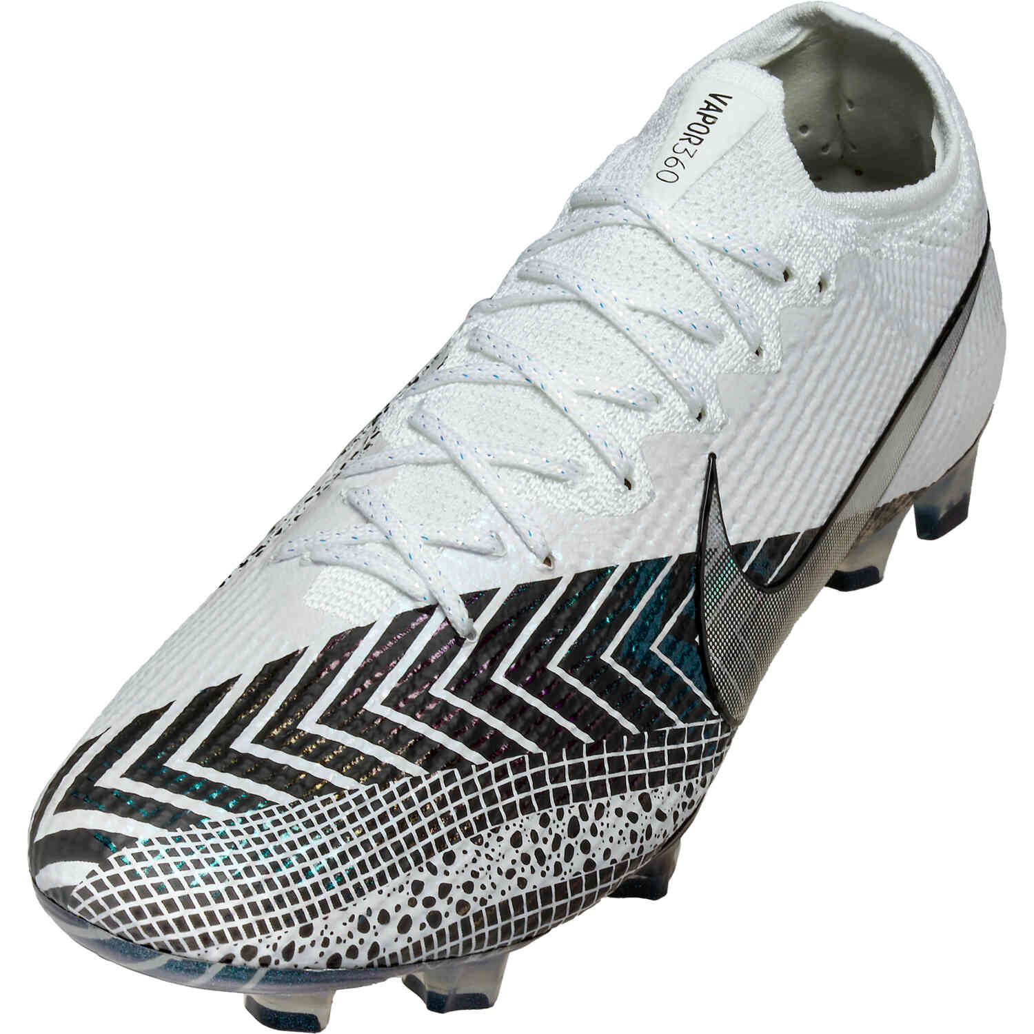 nike mercurial black and white