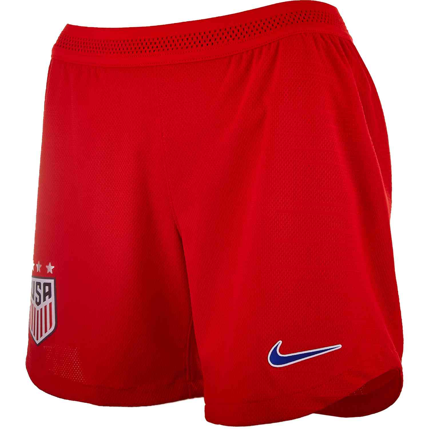 Womens red soccer shorts online
