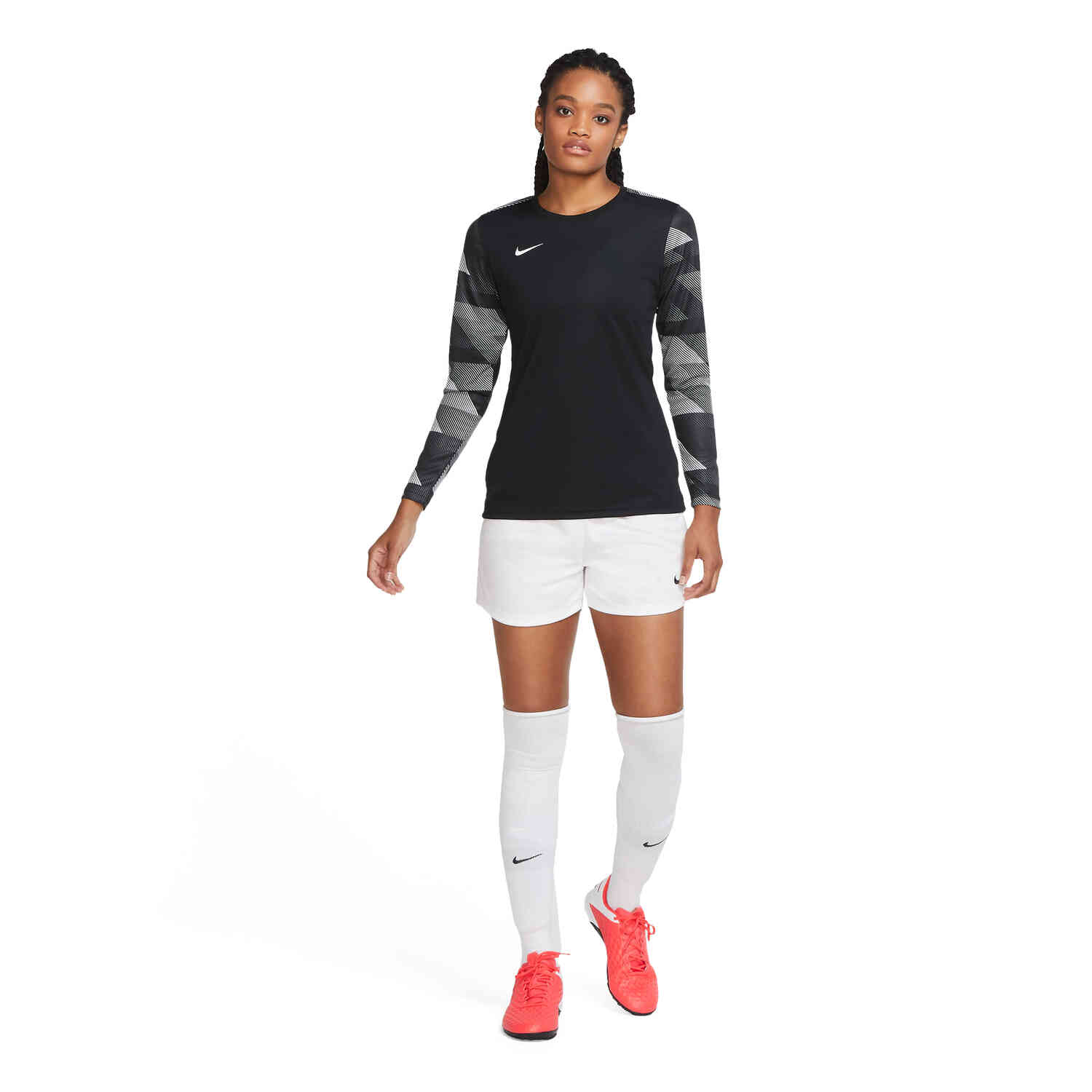 Women s Nike Park IV Team Goalkeeper Jersey Black White