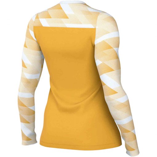 Womens Nike Park Goalkeeper Jersey - University Gold & White with Black - Image 2