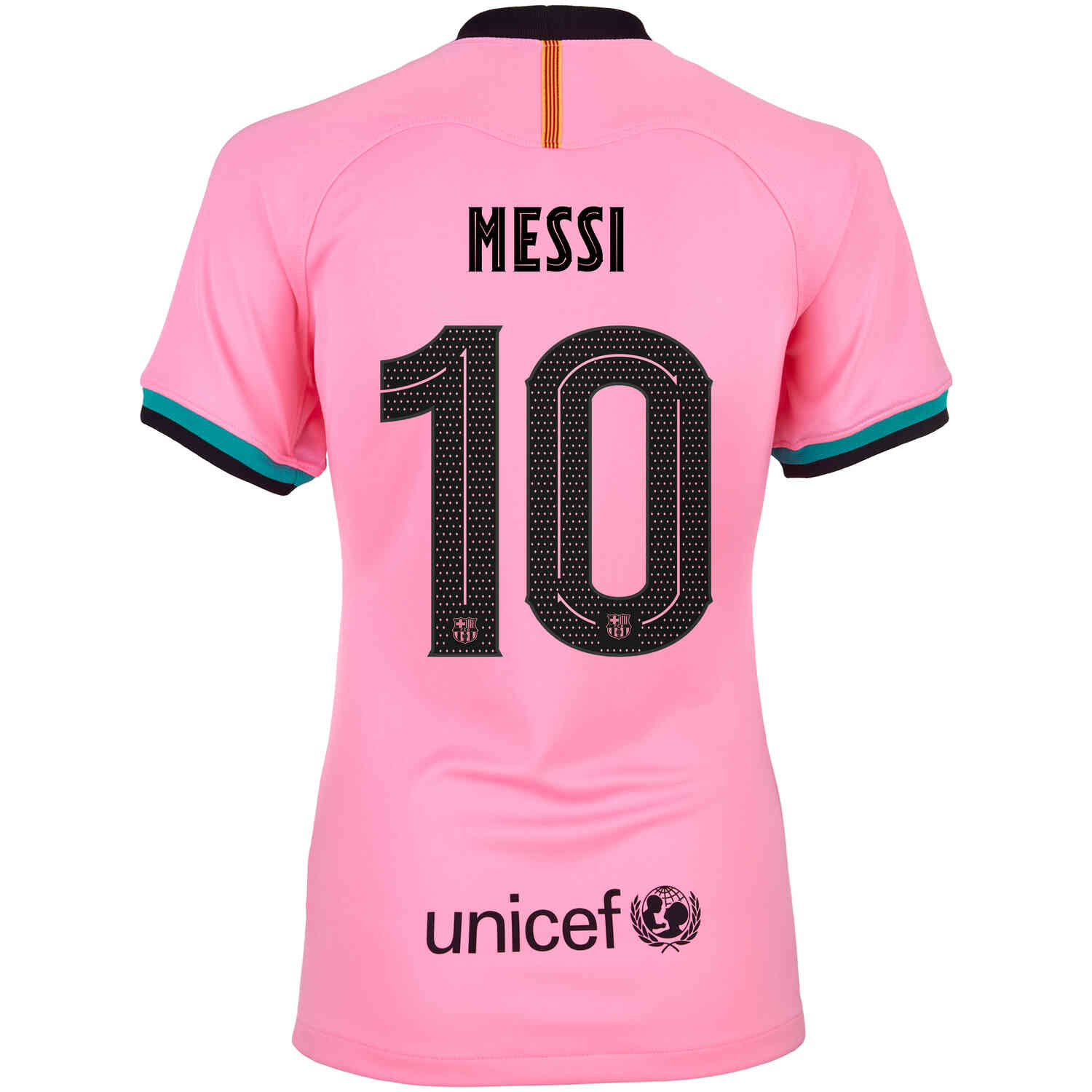 Fc barcelona women's jersey messi hot sale