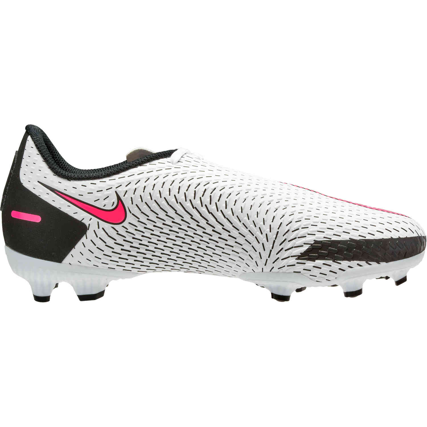 Kids Nike Phantom GT Academy FG White Pink Blast with Black