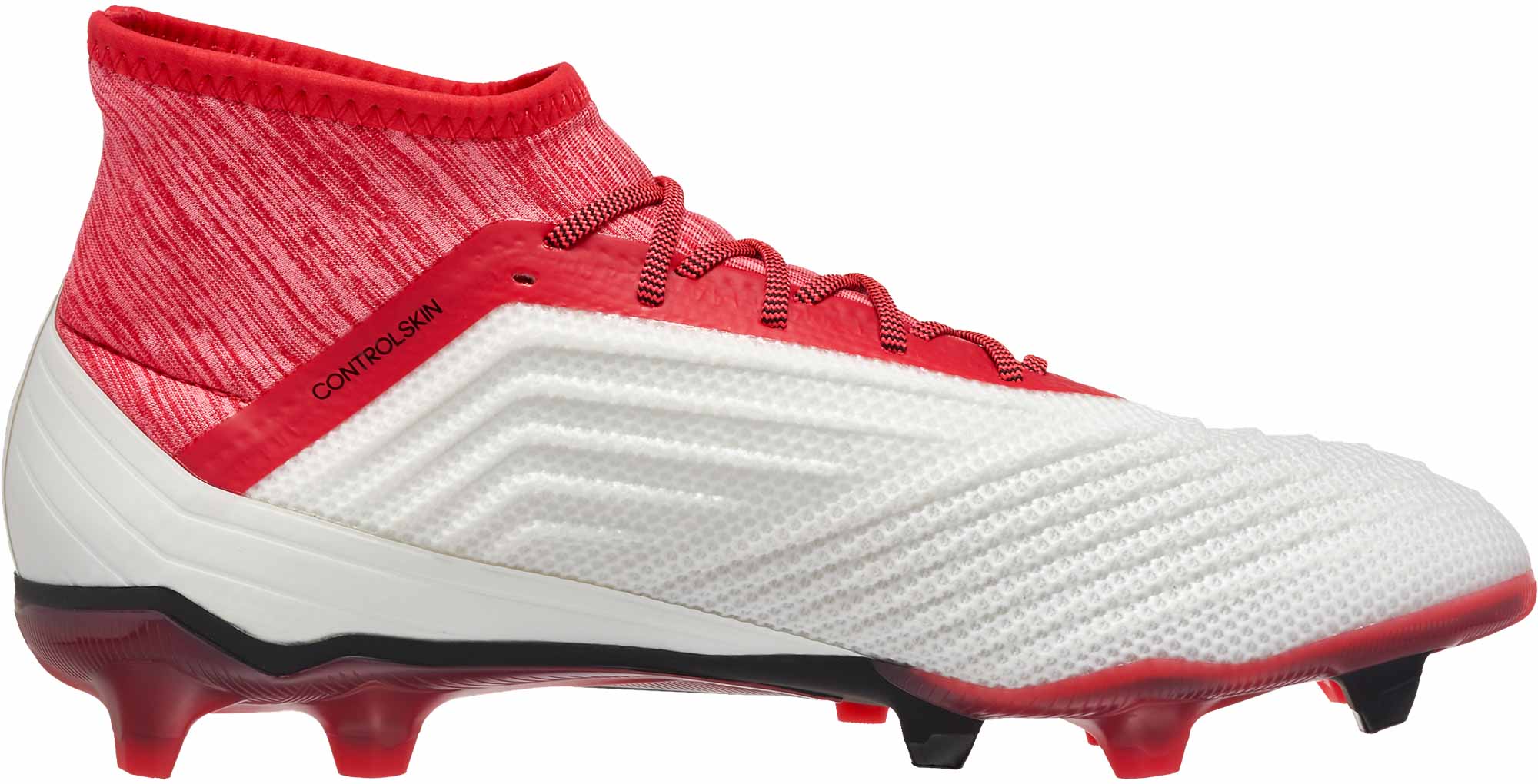 adidas Predator FG - White & Real Coral Soccer