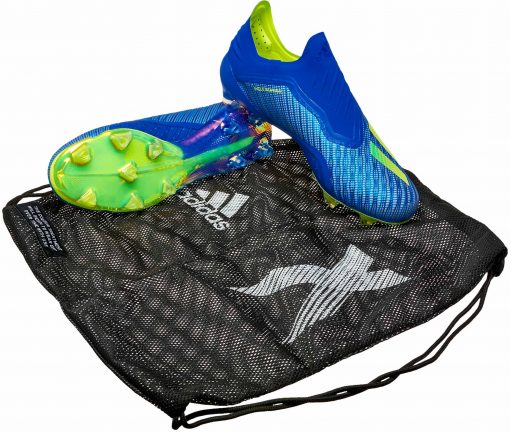 adidas X 18 FG Football Blue Solar Yellow Black Soccer Master