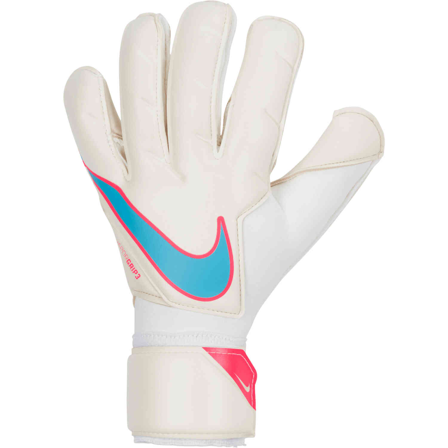 Pink and white sale nike football gloves