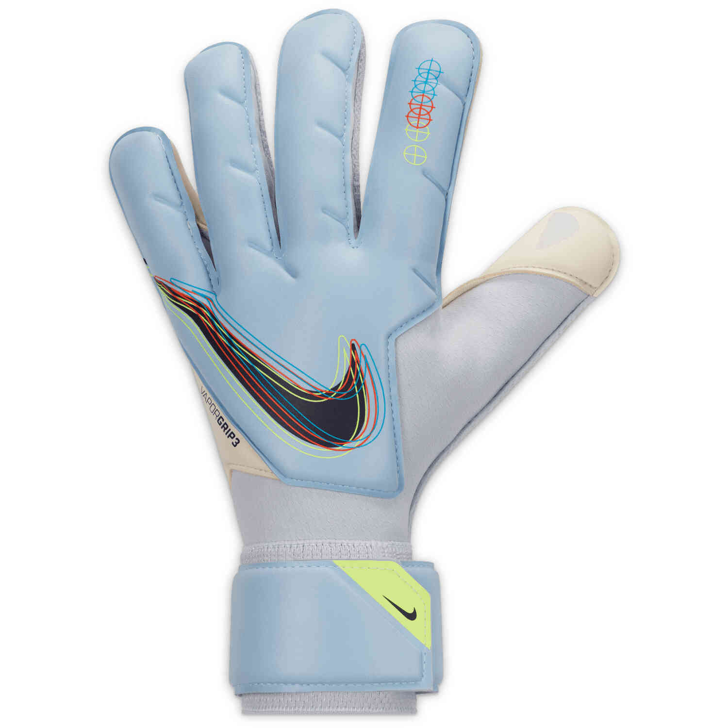 Nike Vapor Grip 3 Goalkeeper Gloves Light Marine White with