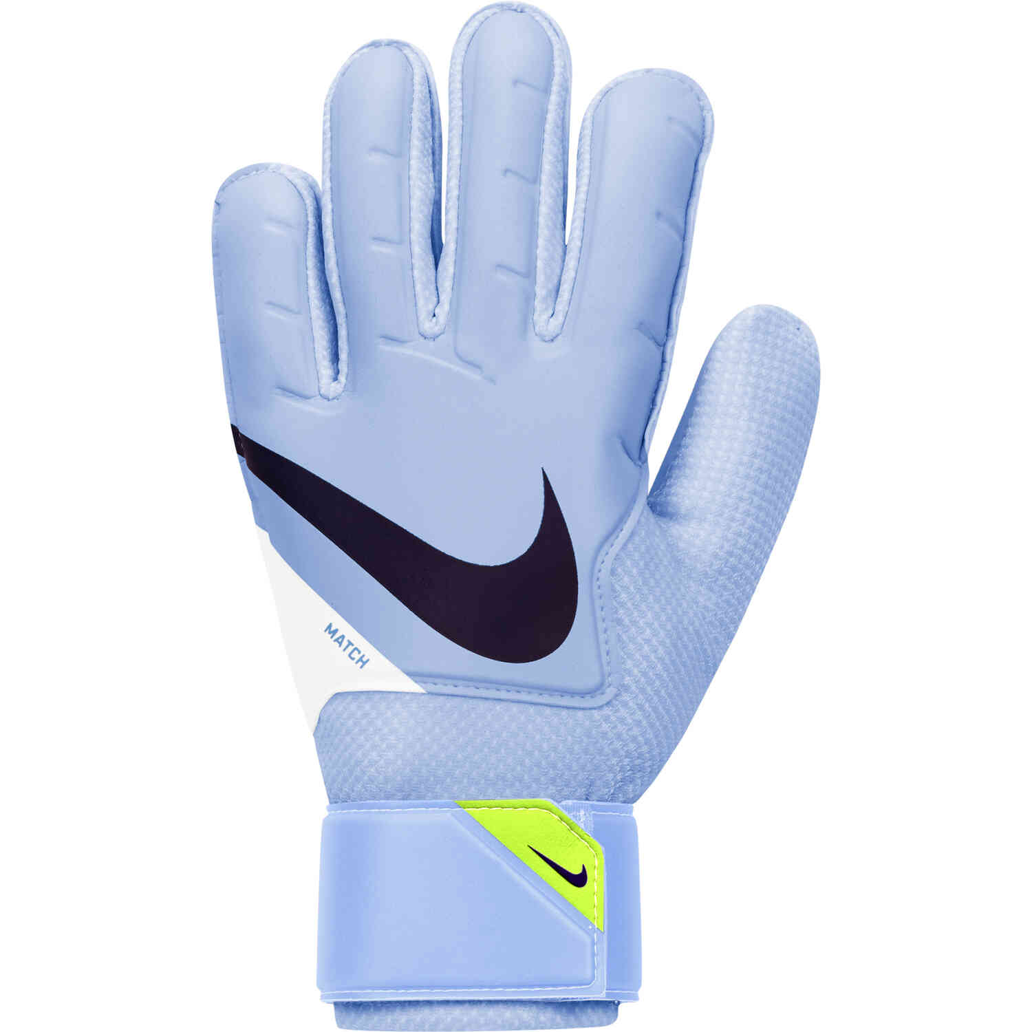 Nike GK Match Soccer Goalkeeper Gloves, Size 8, Light Marine/White/Blue