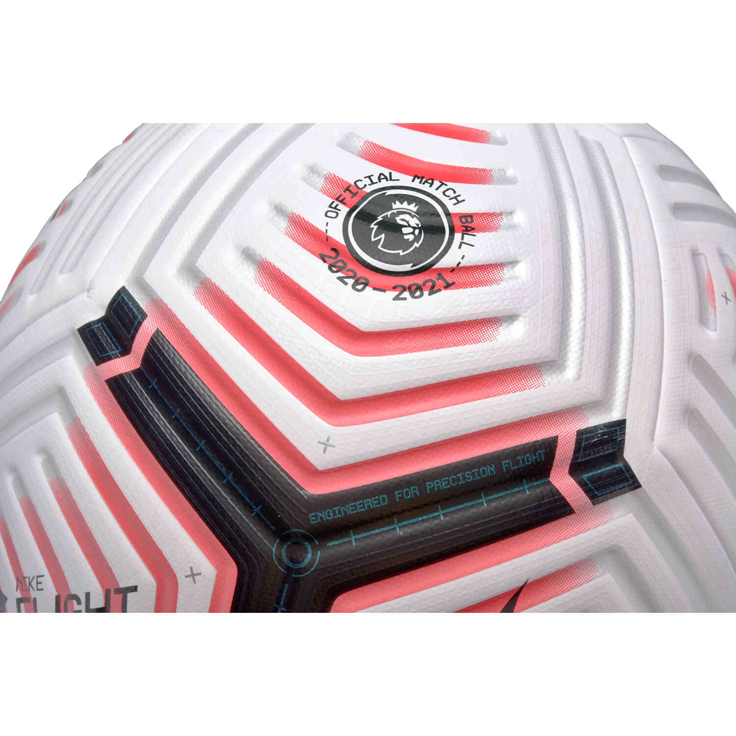 Nike Premier League Flight Official Match Soccer Ball White Laser Crimson With Black Soccer Master