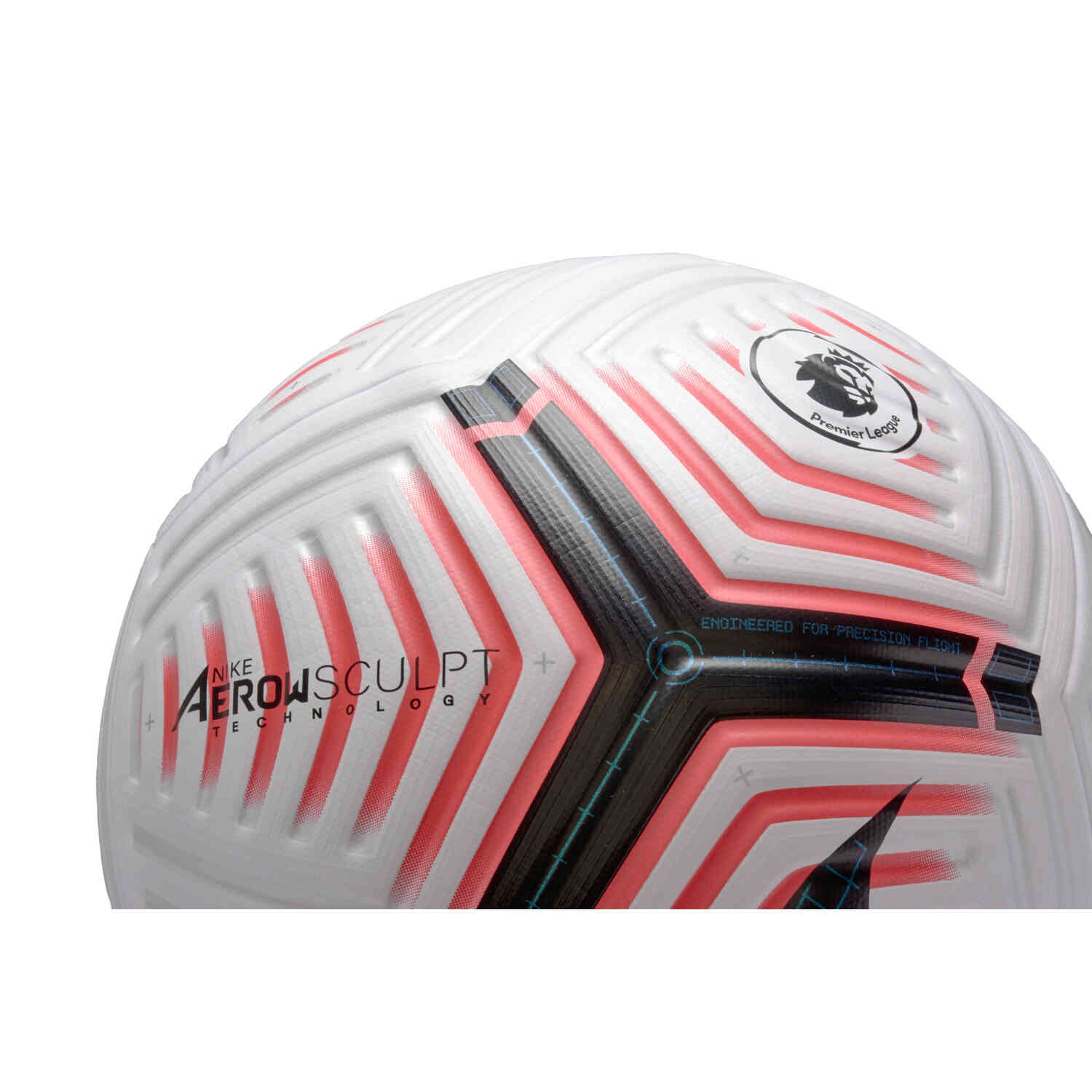 Nike Premier League Flight Official Match Soccer Ball White Laser Crimson With Black Soccer Master