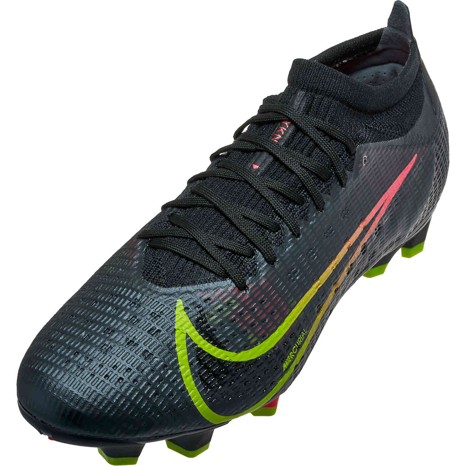 Nike Mercurial 14 Pro FG - Black & Cyber with Off Noir Rage Green - Soccer