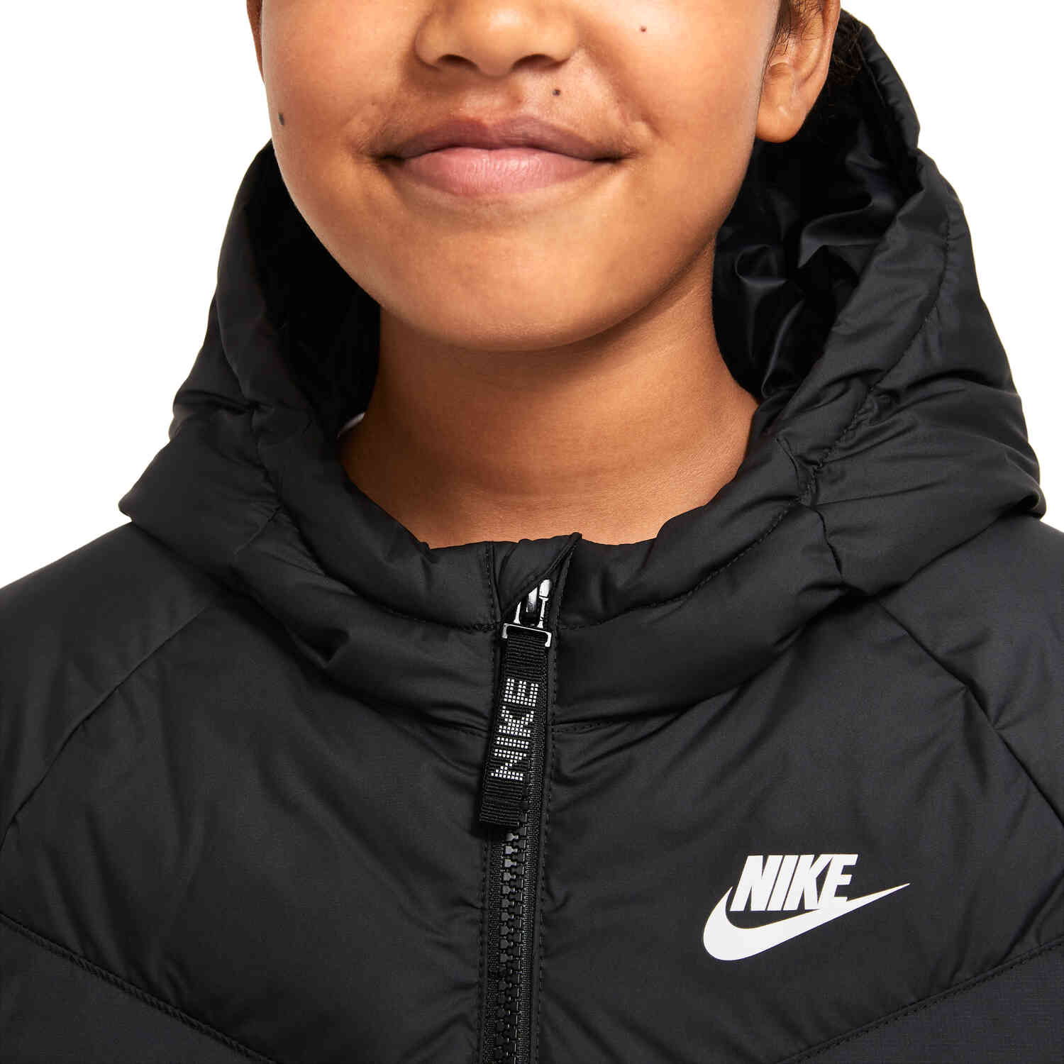 Kids Nike Sportswear Synthetic Fill Jacket Black White