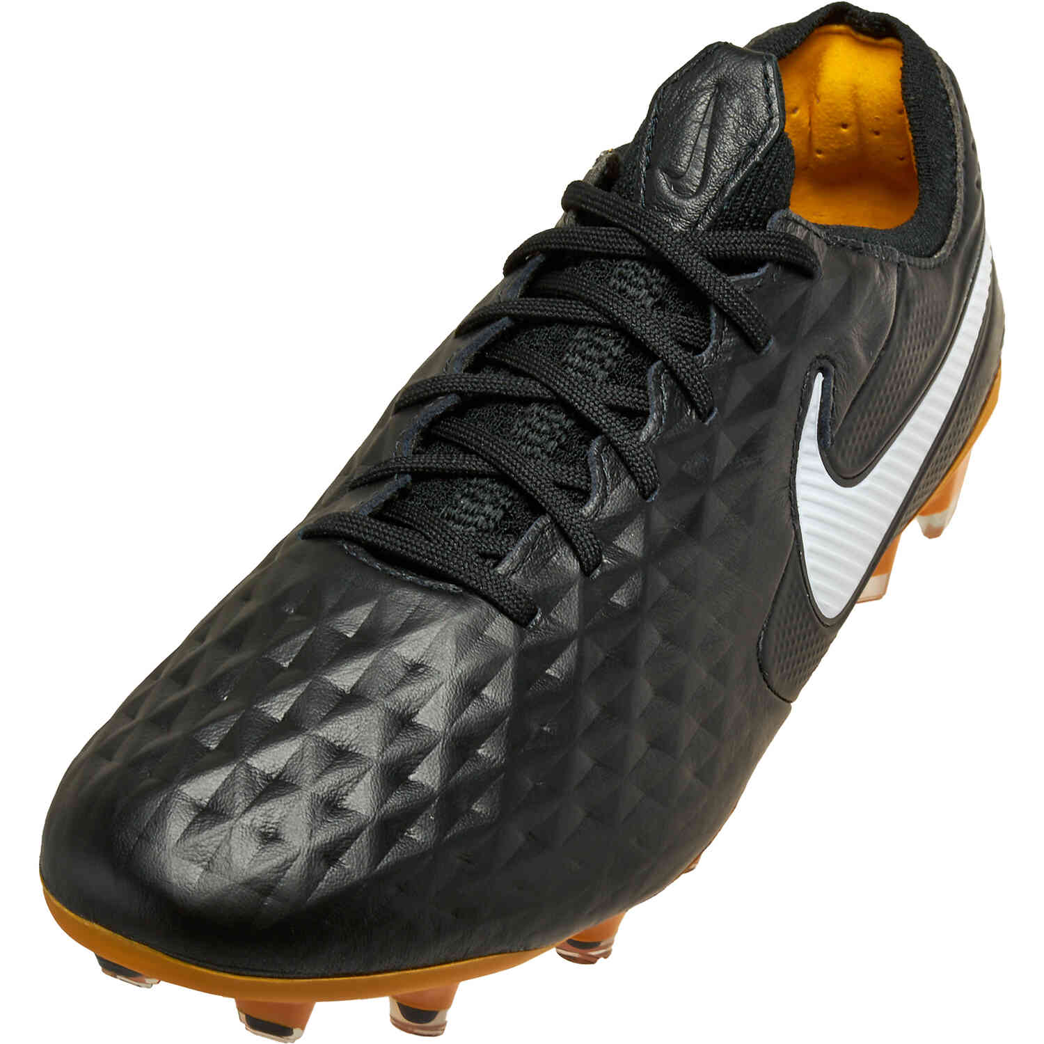 nike tiempo gold and black