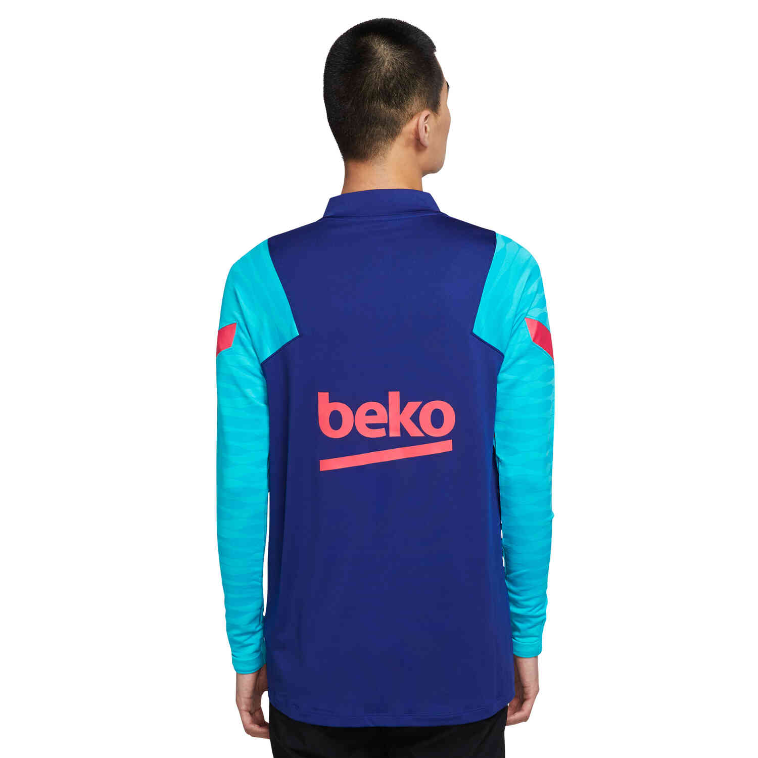 Nike Barcelona Dry Strike Drill Top Deep Royal Blue Oracle Aqua