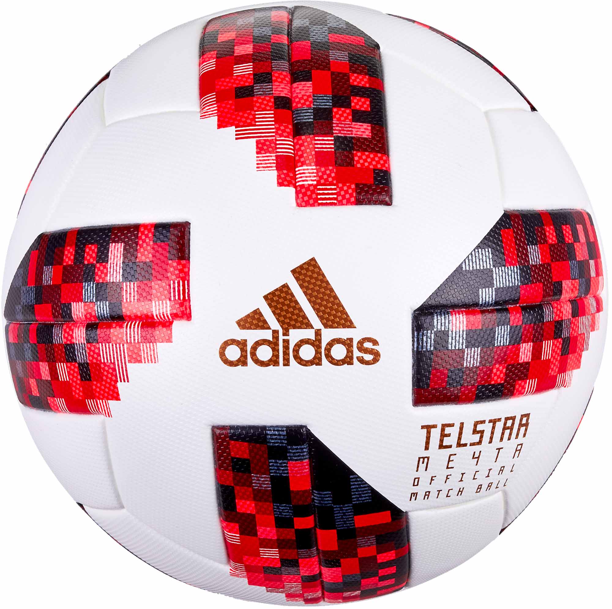 adidas Telstar 18 Official World Cup Match Ball - Rounds White/Solar Red - Soccer Master