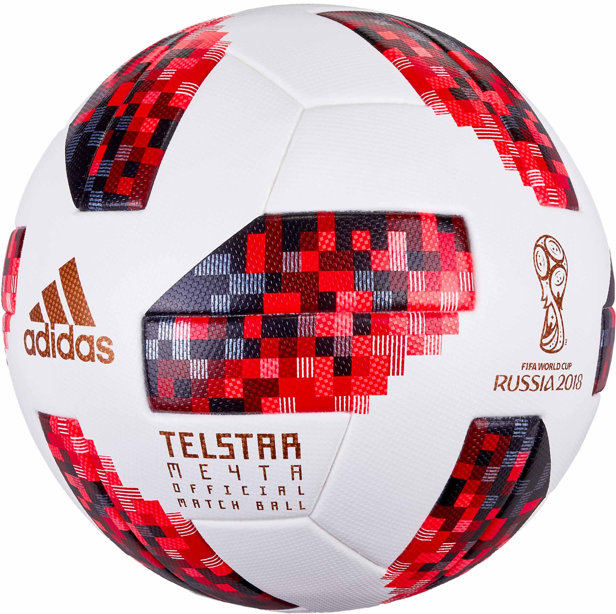 Amasar Botánica Quinto adidas Telstar 18 Official World Cup Match Ball - Knockout Rounds -  White/Solar Red - Soccer Master