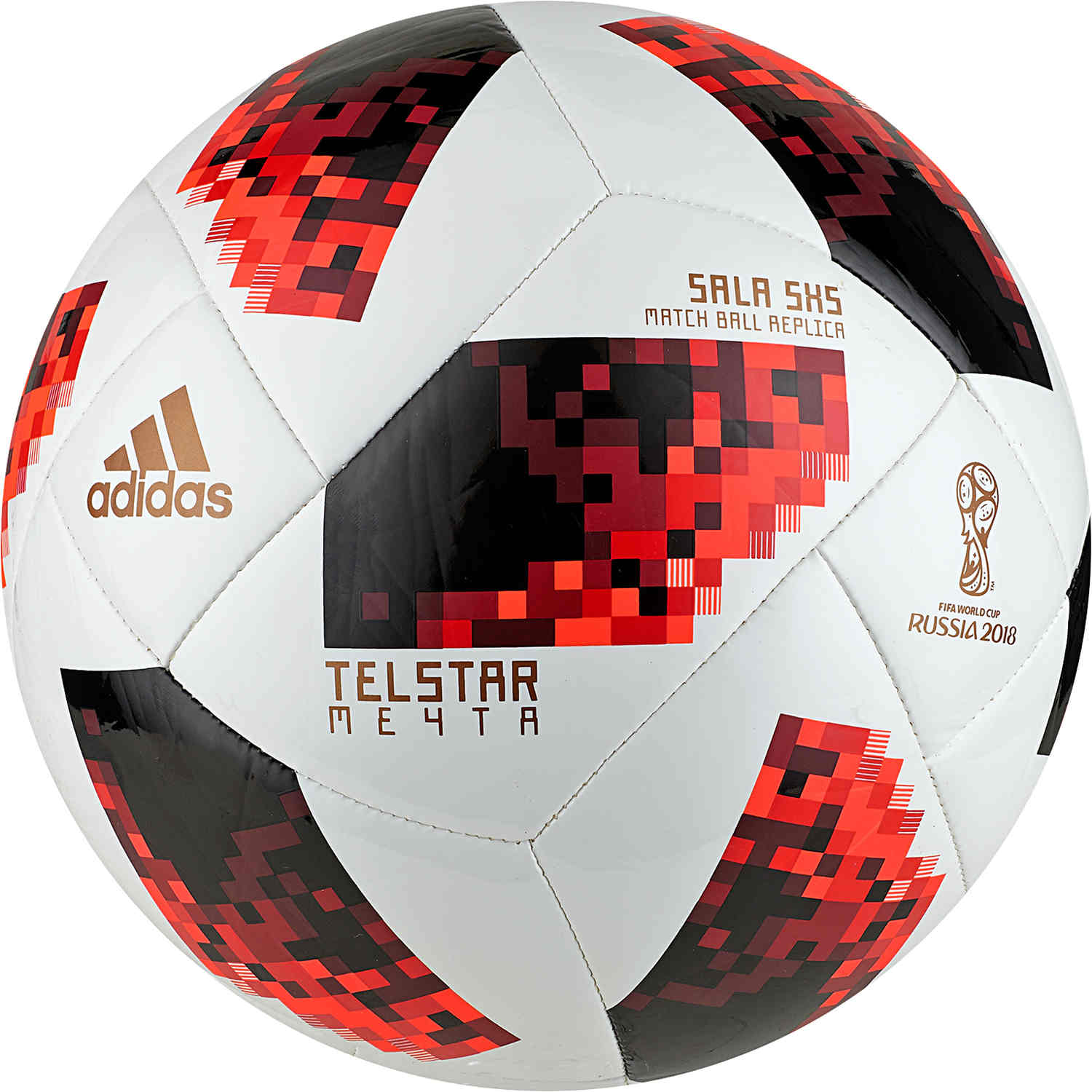 adidas World Cup Sala 5x5 Futsal - White/Solar Red/Black - Soccer Master