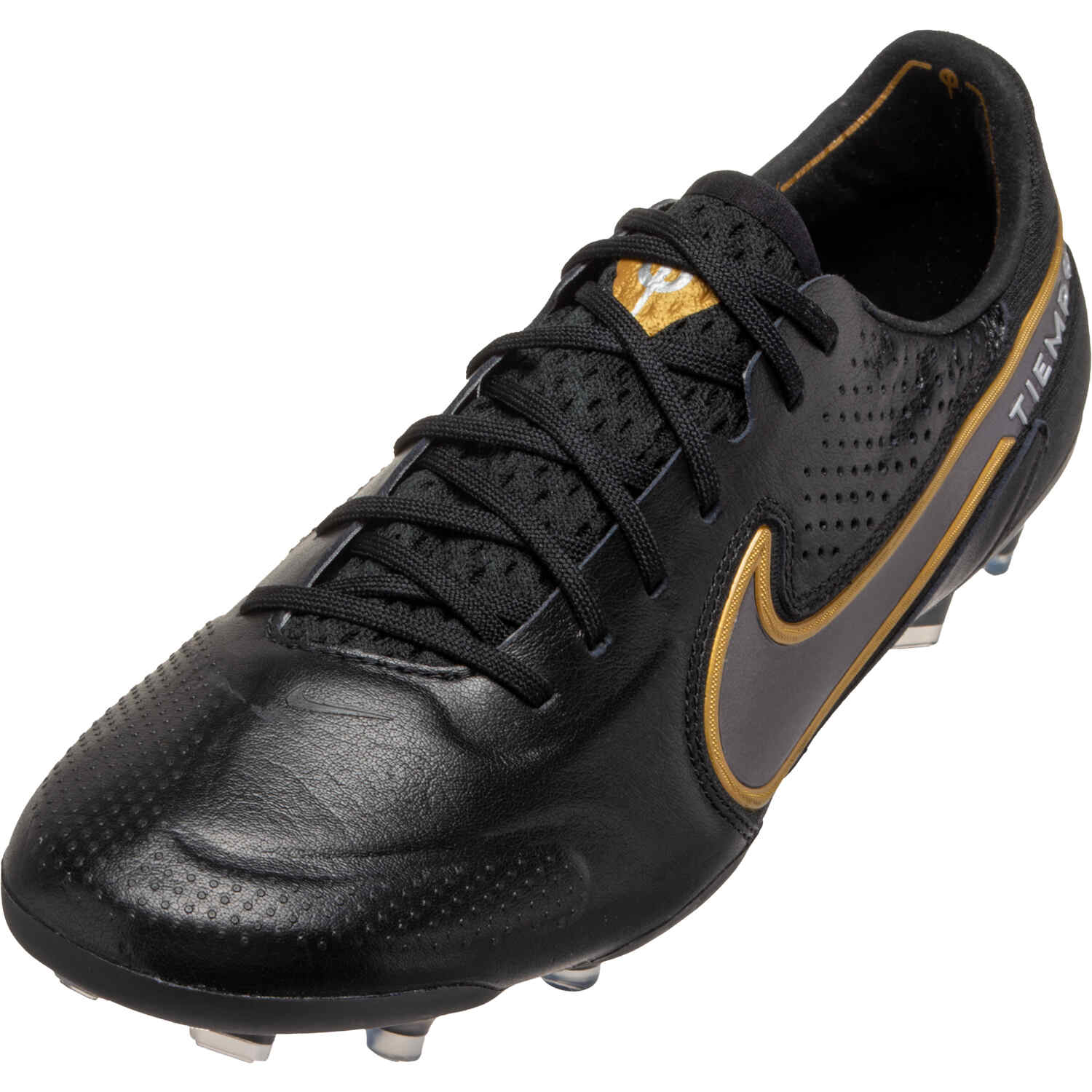 Nike tiempo full cheap black