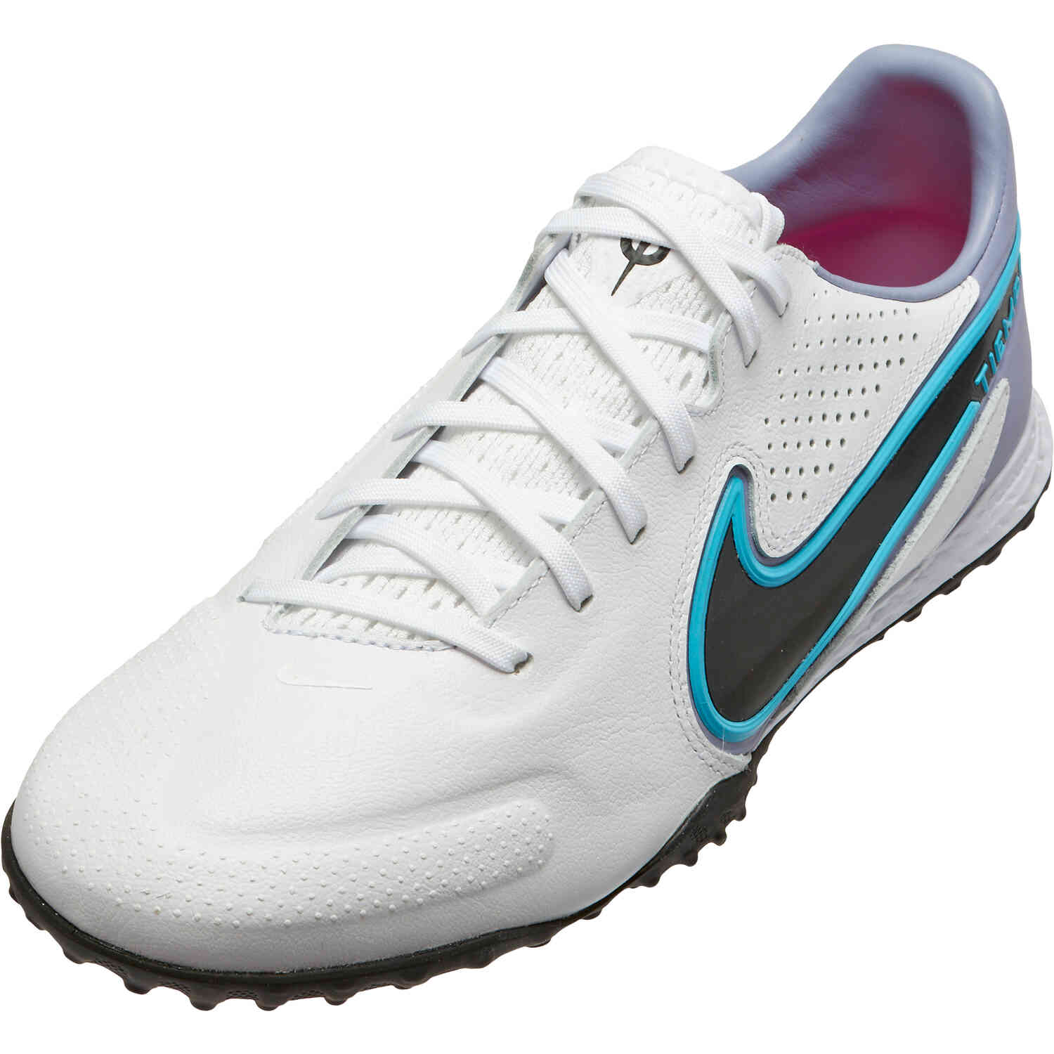 Nike Tiempo Legend 9 Pro TF Turf Soccer Shoes White Baltic Blue