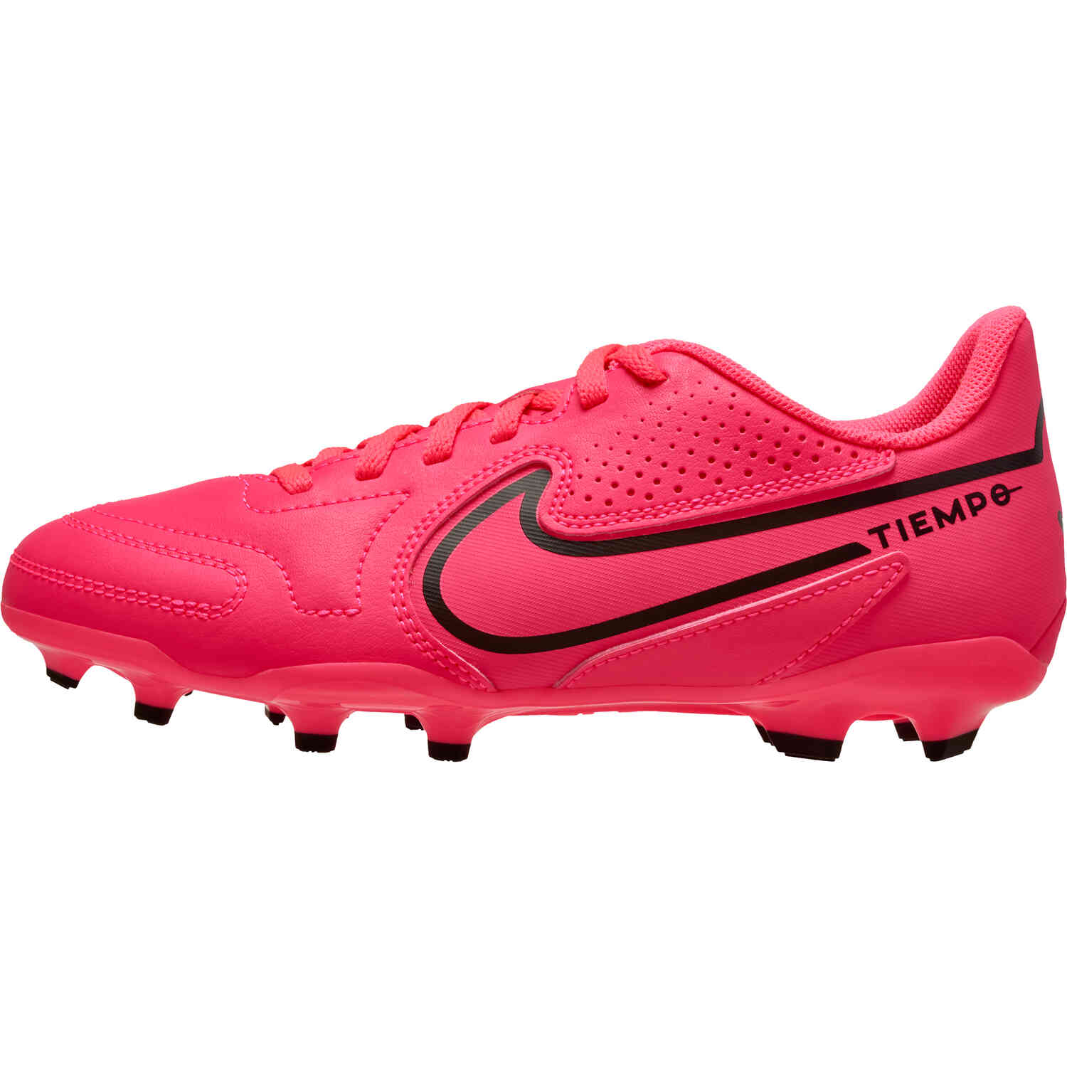 Kids Nike Tiempo Legend 9 Club FG Racer Pink Black Soccer Master