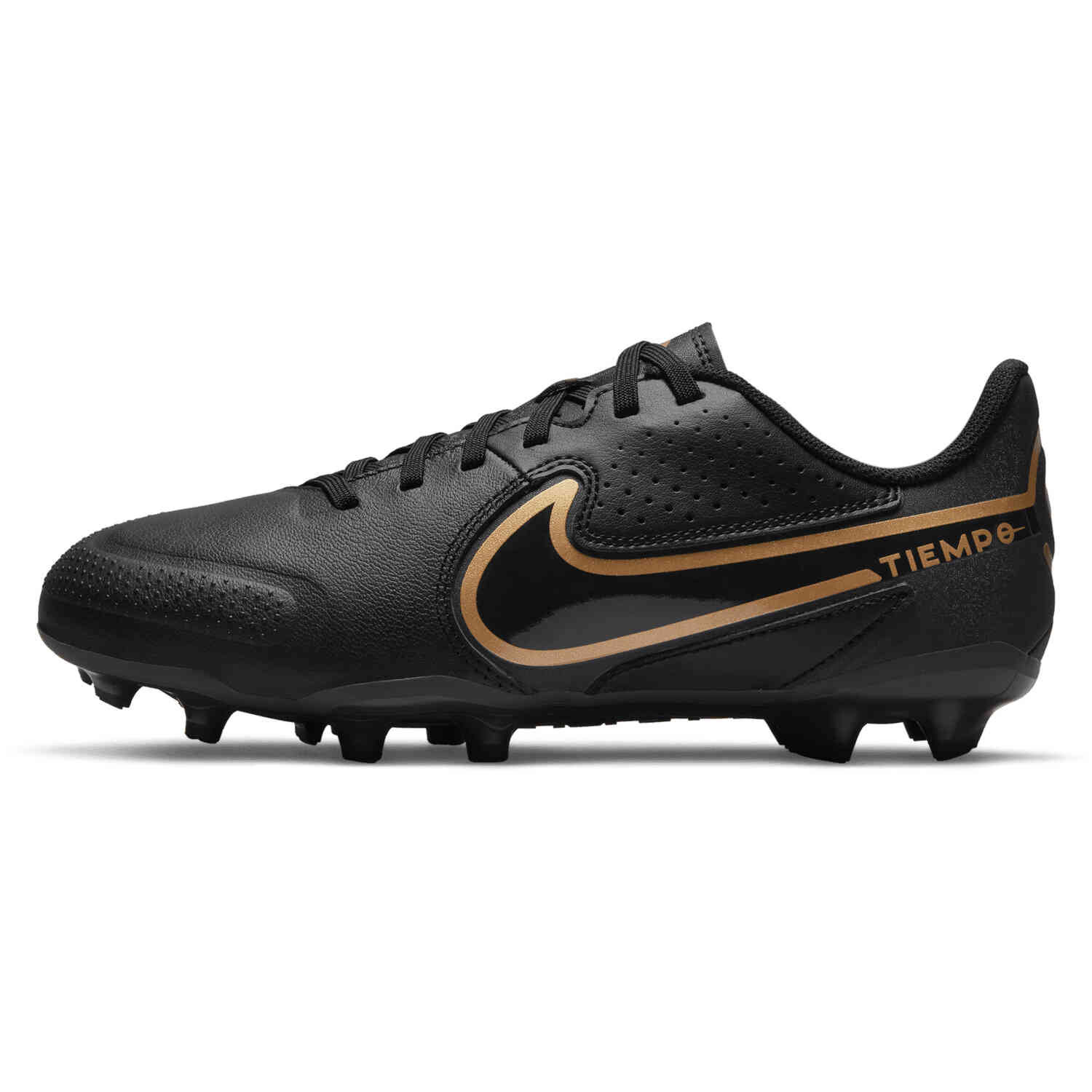 Kids Nike Tiempo Legend 9 Academy FG Black Black with
