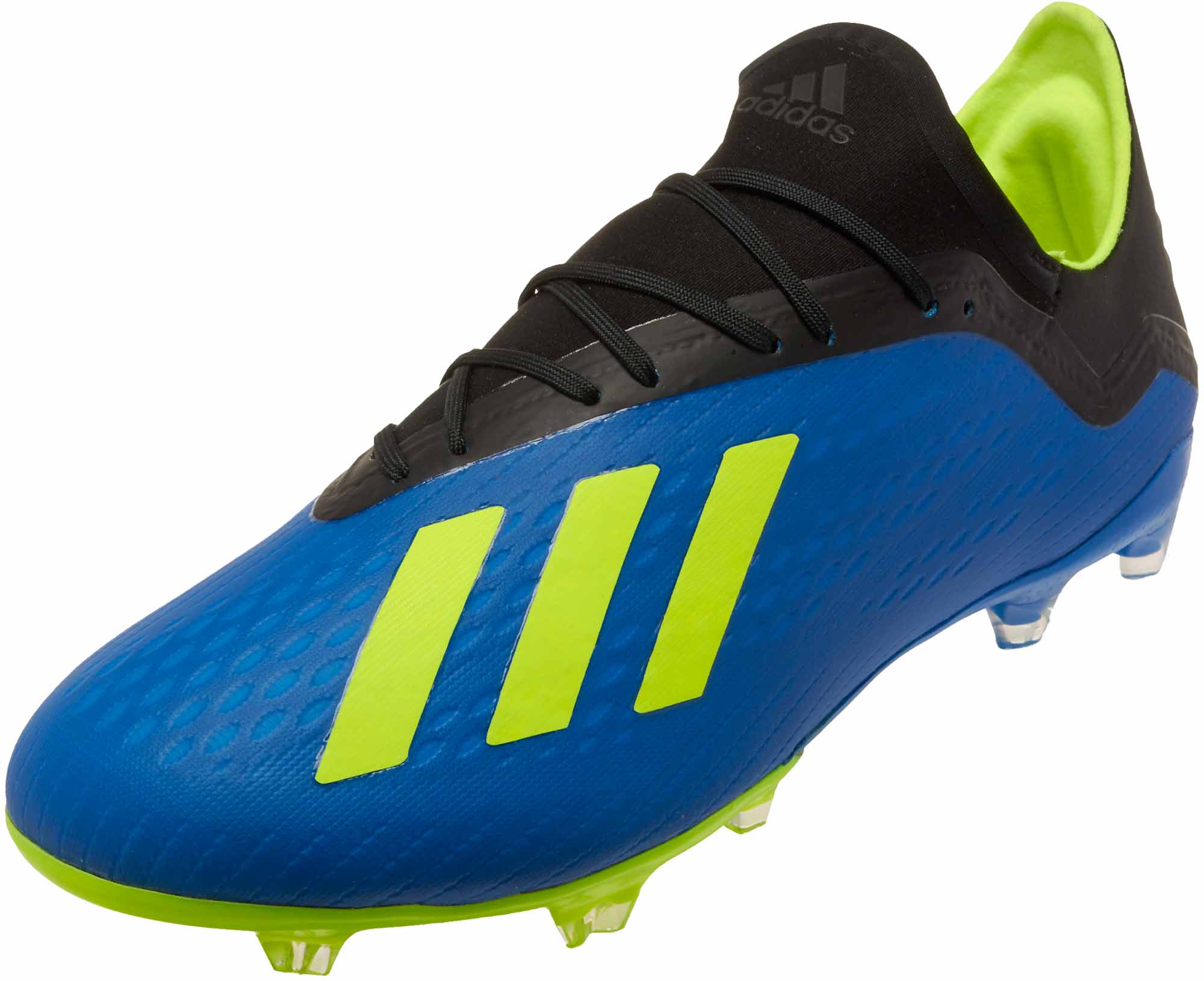 adidas X 18.2 FG - Football Blue/Solar Yellow/Black - Soccer Master