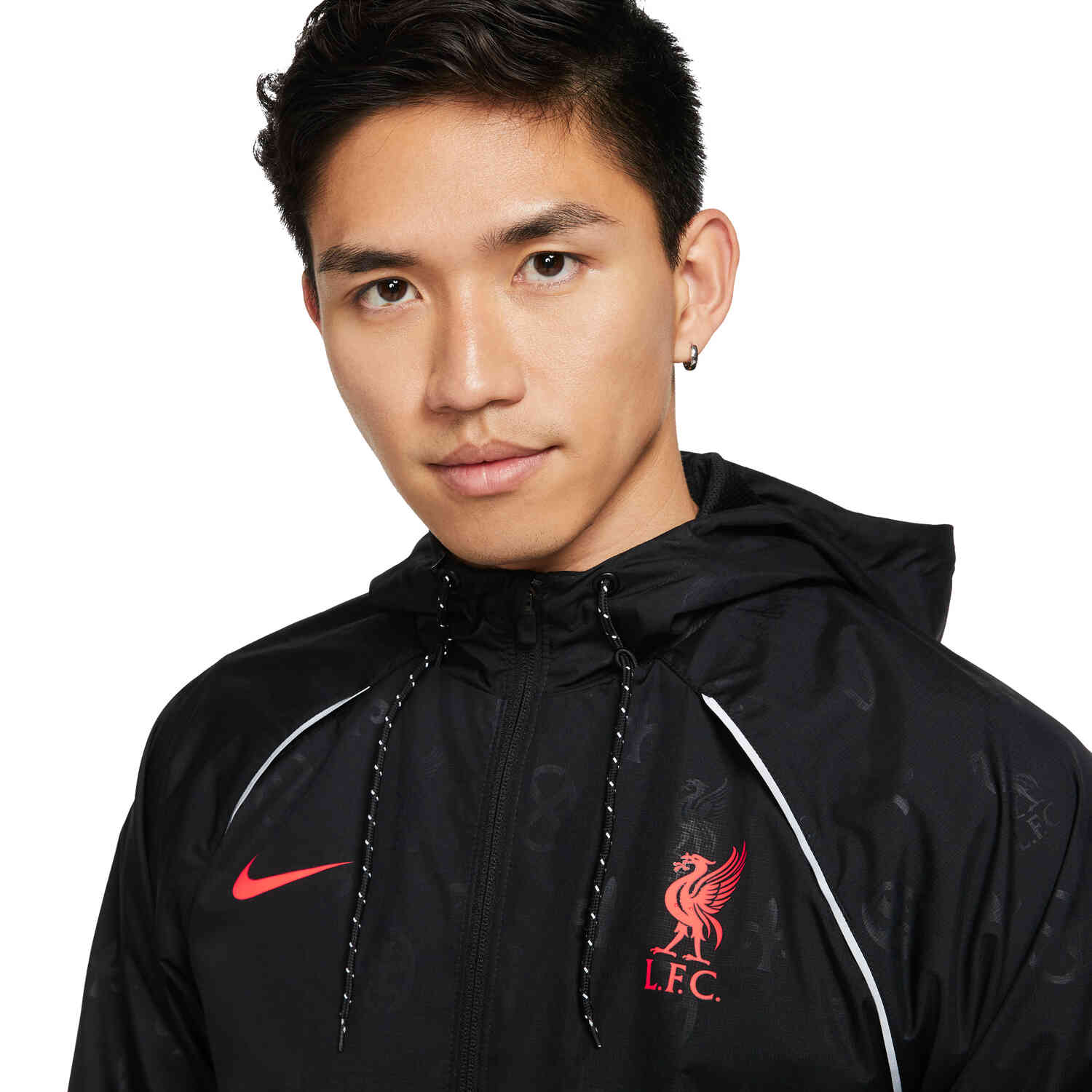 Nike Liverpool AWF Jacket - Black/Bright Crimson - Soccer Master